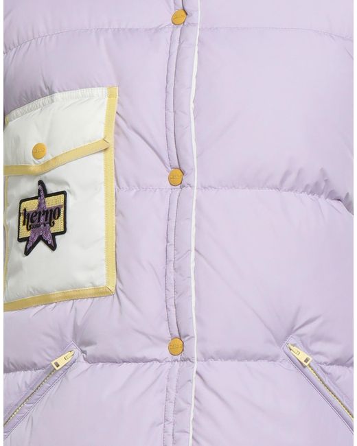 Herno Purple Lilac Vest Polyamide