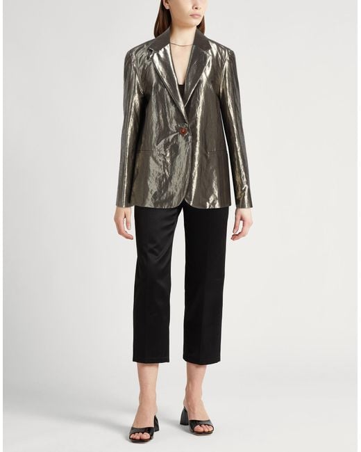 Alysi Black Blazer Cotton, Polyester