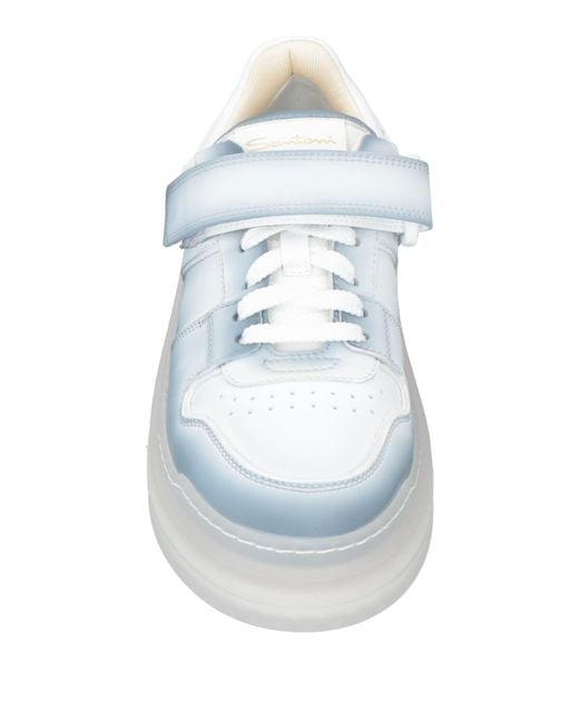 Santoni White Trainers