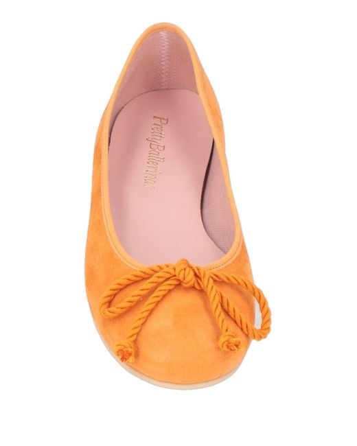 Pretty Ballerinas Orange Ballet Flats