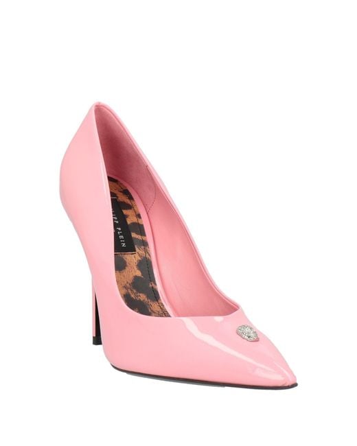 Philipp Plein Pink Pumps Leather