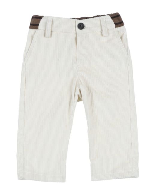 Fendi White Pants Cotton, Elastane, Polyamide