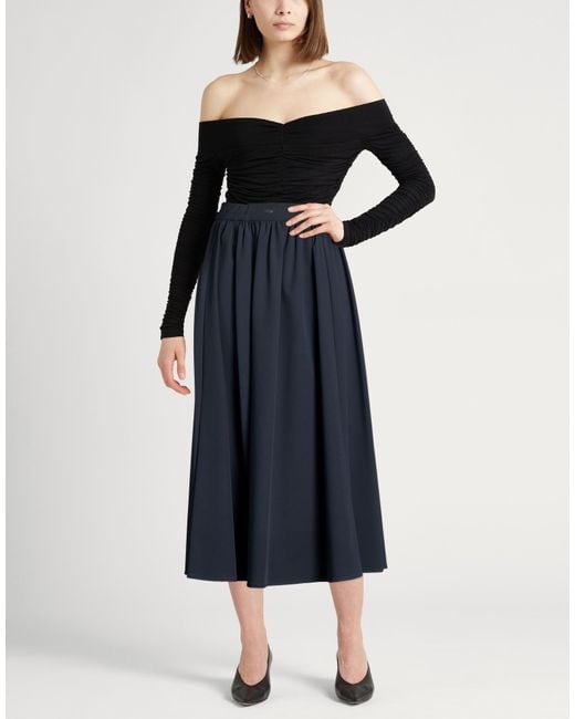 Herno Blue Midi Skirt