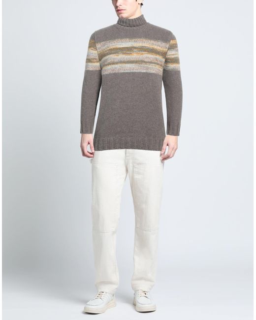 Vengera Gray Turtleneck Wool, Acrylic, Alpaca Wool for men