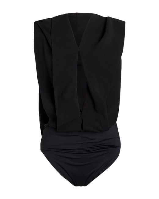 Ferragamo Black Bodysuit Viscose, Polyamide, Elastane