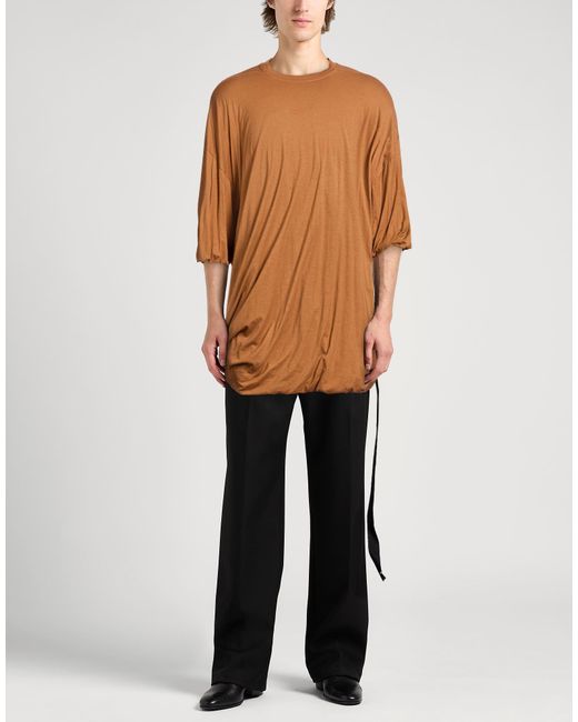 Rick Owens Brown T-Shirt for men