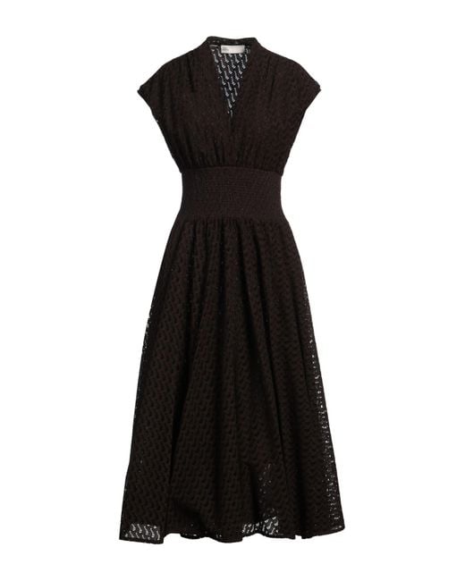 Tory Burch Black Midi-Kleid