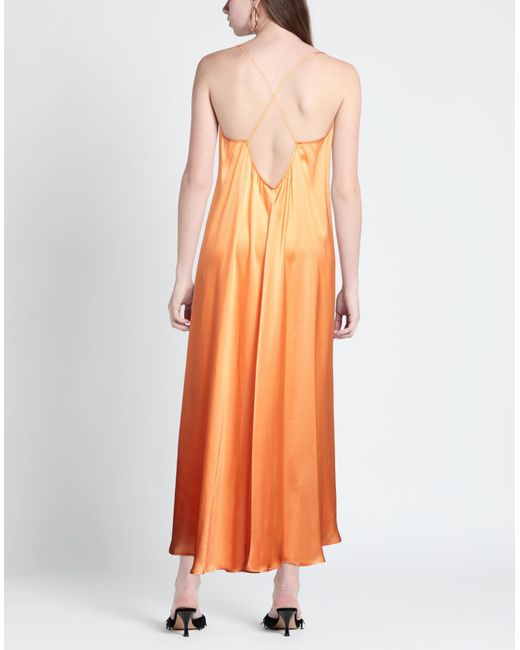 NOCOLD Orange Maxi Dress