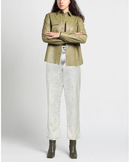8pm Gray Ivory Jeans Cotton