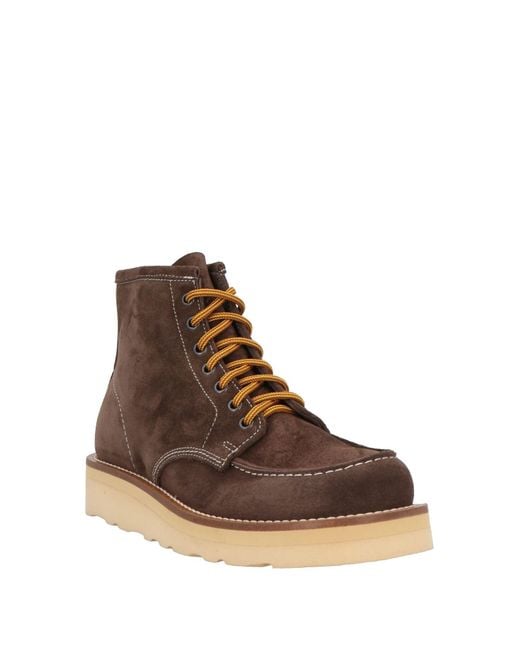 Seboy's Brown Dark Ankle Boots Leather for men
