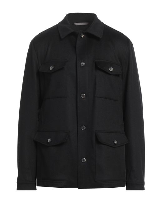 Canali Black Coat for men