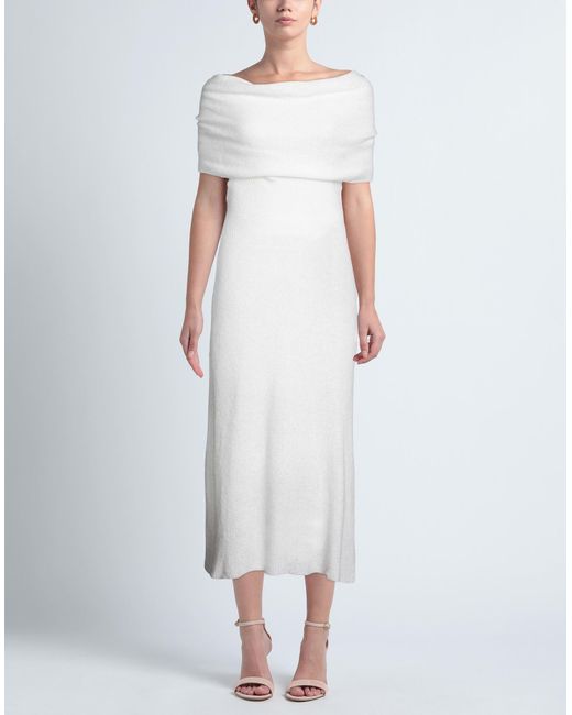 Philosophy Di Lorenzo Serafini White Midi Dress