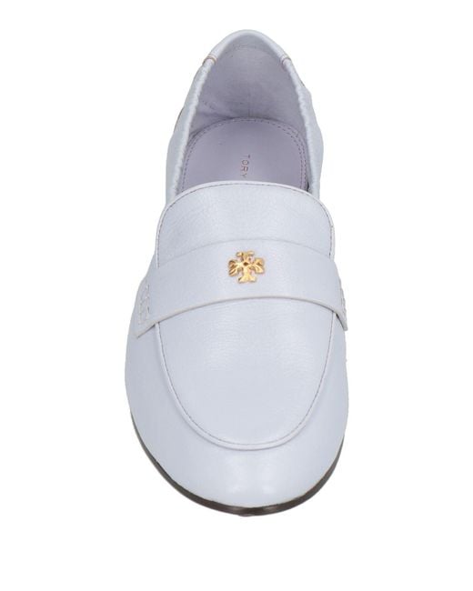 Tory Burch White Loafers
