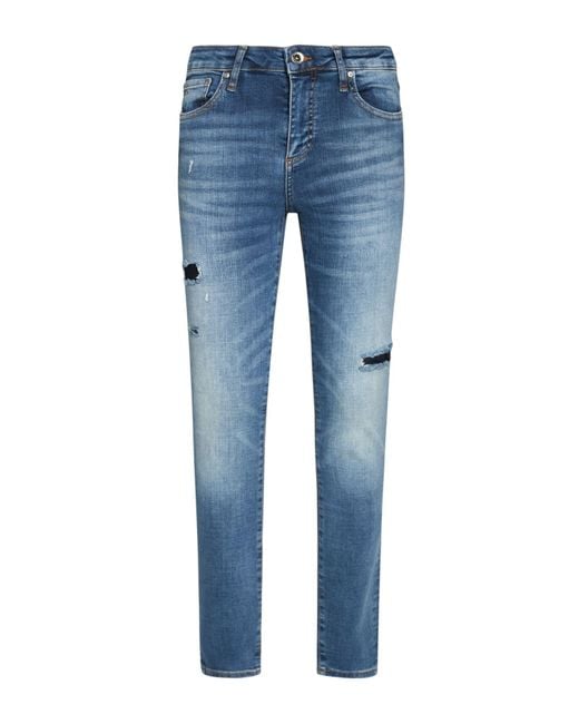 ARMANI EXCHANGE Blue Jeans Cotton, Polyester, Elastane