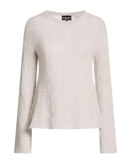 Emporio Armani White Sweater Alpaca Wool, Polyamide