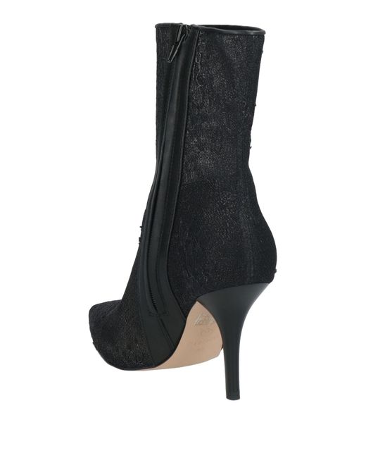 Pinko Black Ankle Boots Textile Fibers, Leather