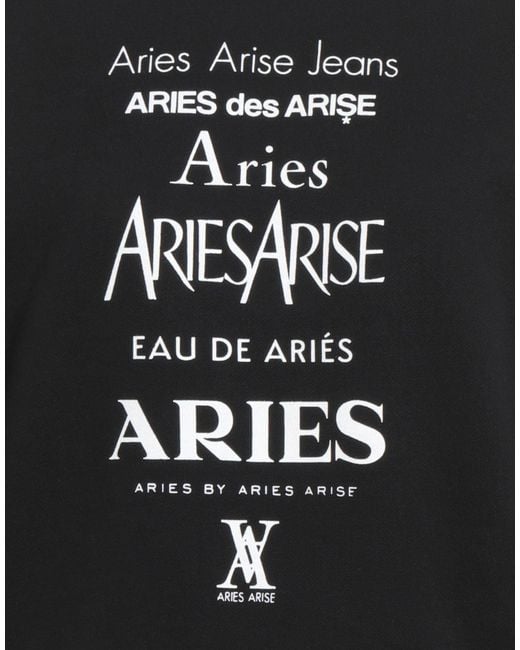 Aries Black Sweatshirt Cotton