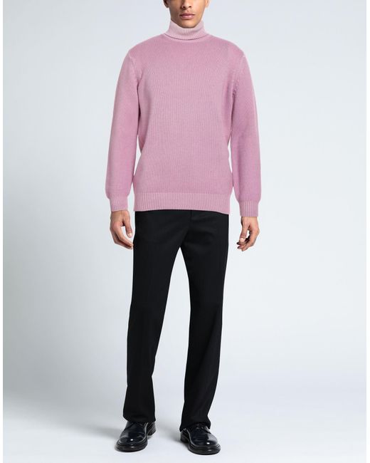 FILIPPO DE LAURENTIIS Rollkragenpullover in Pink für Herren