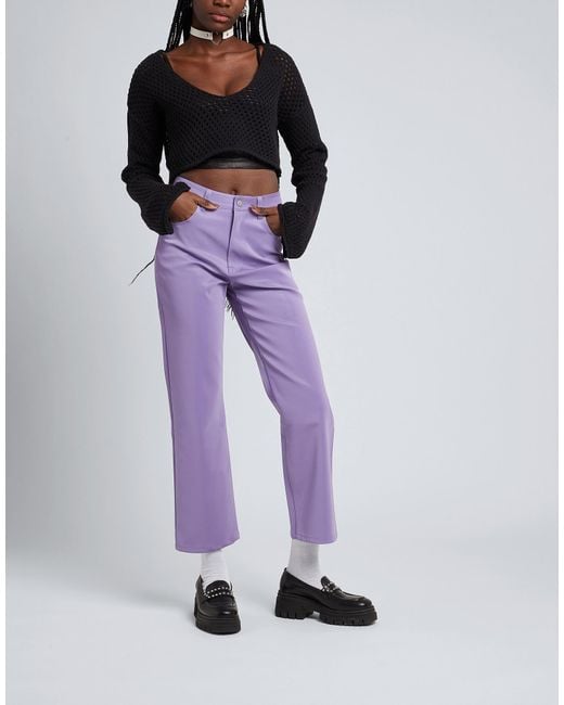 8 by YOOX Purple Trouser