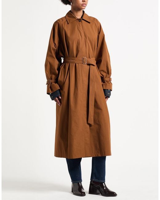 Max Mara Brown Overcoats & Trench Coats