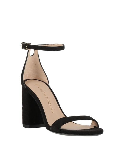 Stuart Weitzman Black Sandals Leather