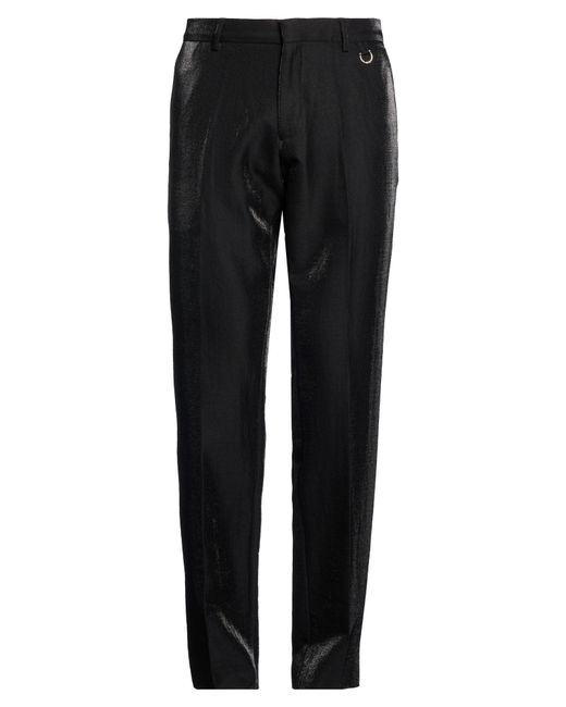 John Richmond Black Pants Wool, Elastane for men