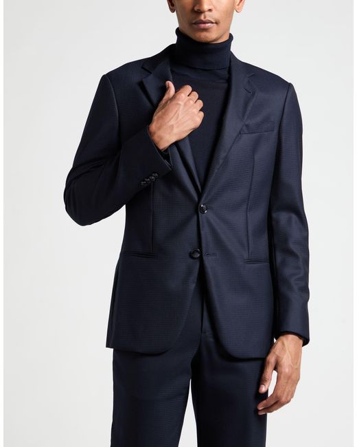 Giorgio Armani Blue Midnight Suit Wool for men