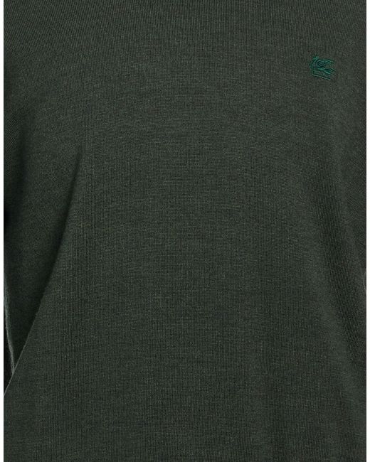 Etro Green Turtleneck Wool for men
