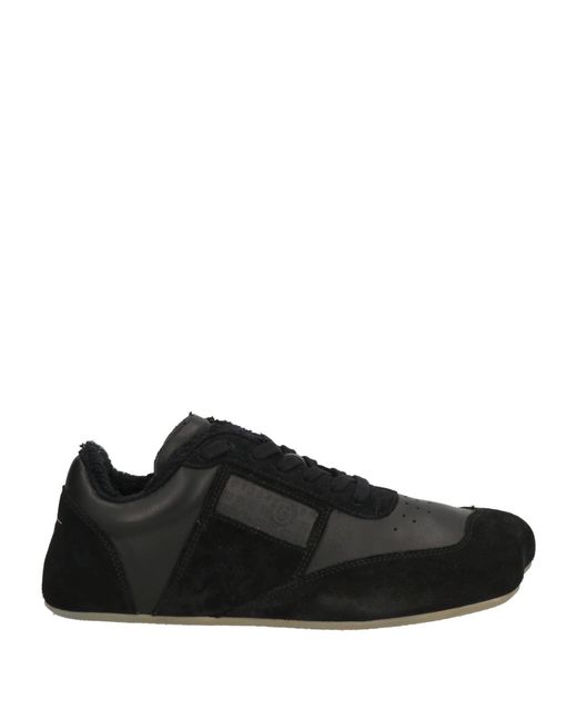 MM6 by Maison Margiela Black Sneakers Leather for men