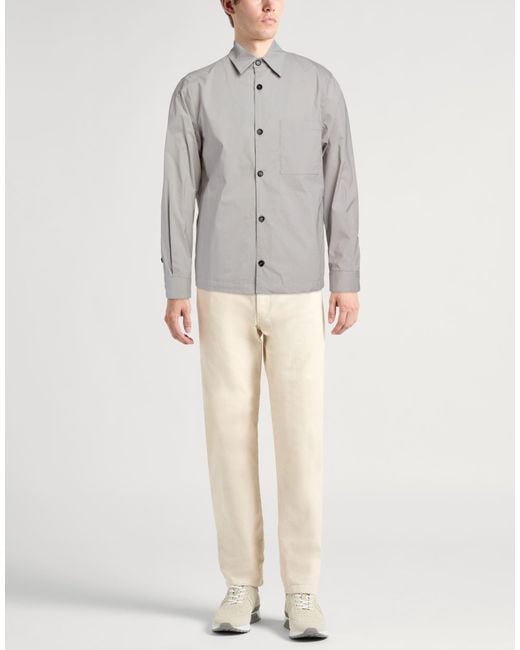 BE ABLE Gray Shirt Cotton, Polyamide, Elastane for men