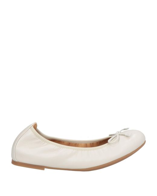Unisa Natural Ballet Flats Leather
