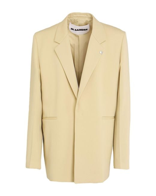 Jil Sander Natural Blazer Wool for men