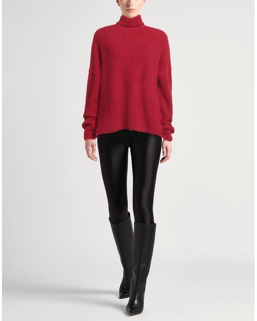 Uma Wang Red Rollkragenpullover