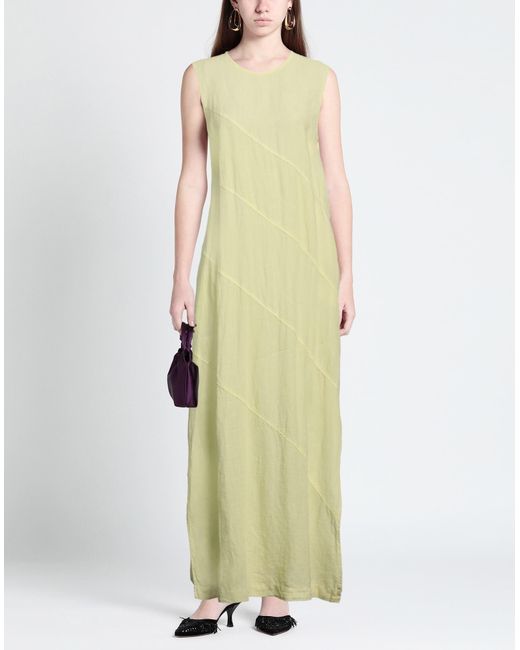 Peserico Yellow Maxi-Kleid