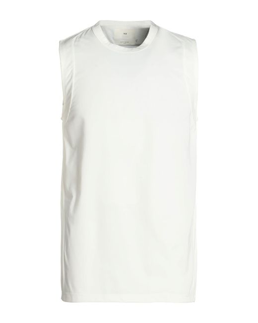 Y-3 White Tank Top for men
