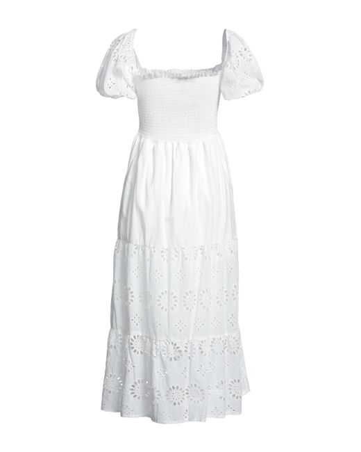 Liquorish White Midi Dress