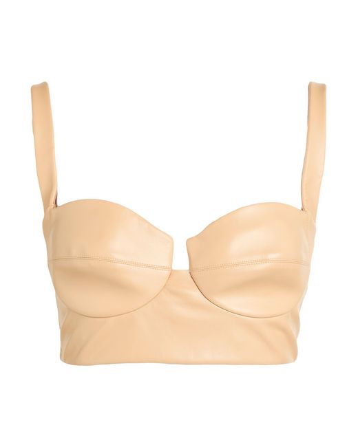 Elisabetta Franchi Natural Top Polyester, Polyurethane