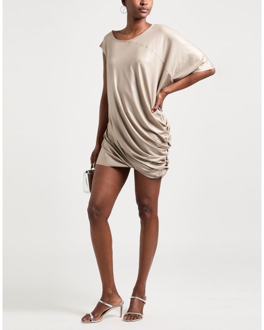 MANESERA Natural Mini Dress