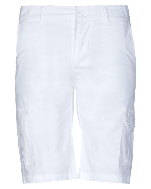 Alpha Studio White Shorts & Bermuda Shorts for men
