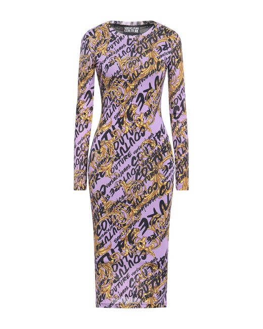 Versace Jeans Couture White Midi-Kleid