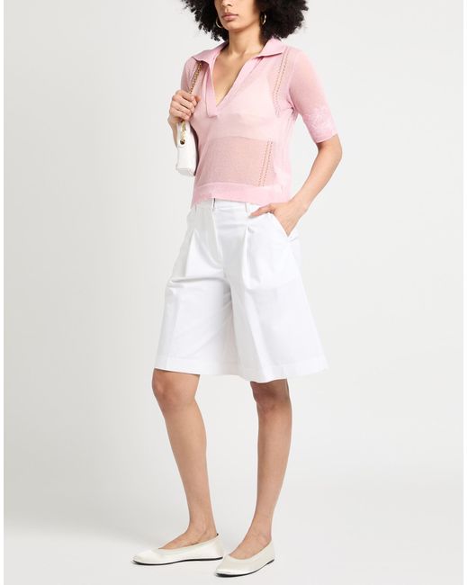 ERMANNO FIRENZE Pink Sweater Cotton, Polyester, Polyamide