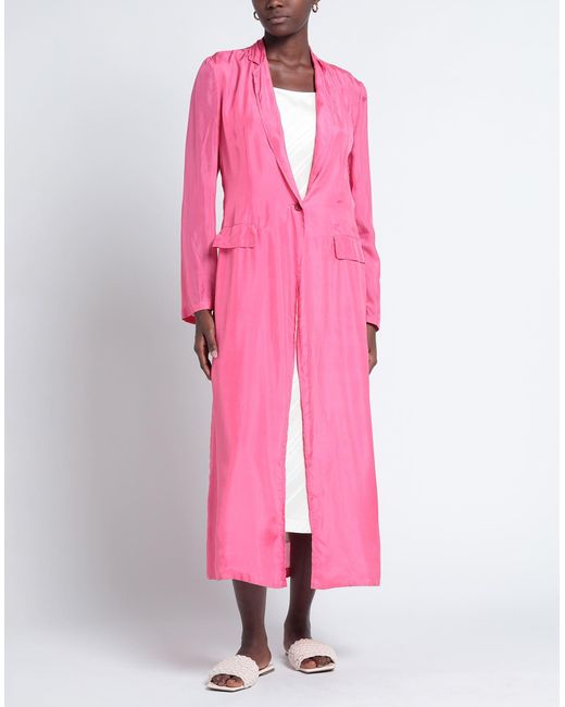 Dries Van Noten Pink Overcoat