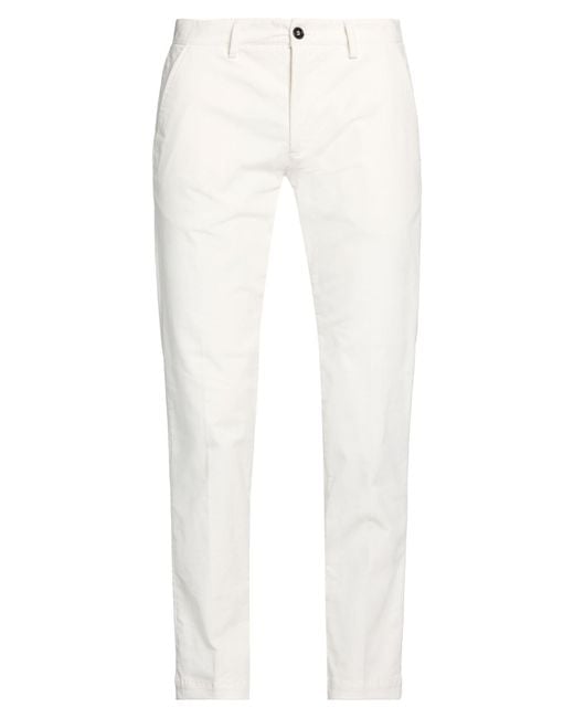 Liu Jo White Pants Cotton, Elastane for men