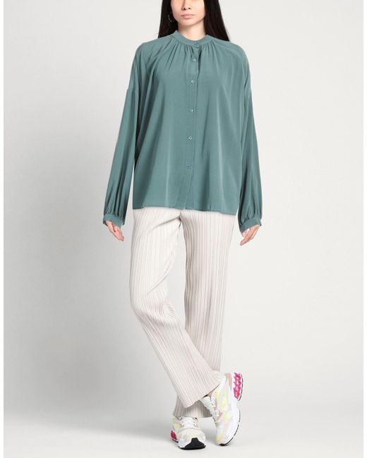Kiltie Green Slate Shirt Silk, Elastane