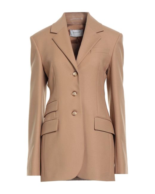 Sportmax Natural Blazer Virgin Wool, Elastane
