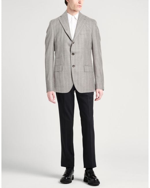 Eleventy Gray Blazers for men