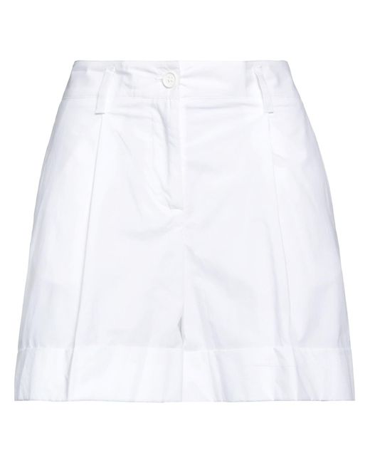 P.A.R.O.S.H. White Shorts & Bermuda Shorts