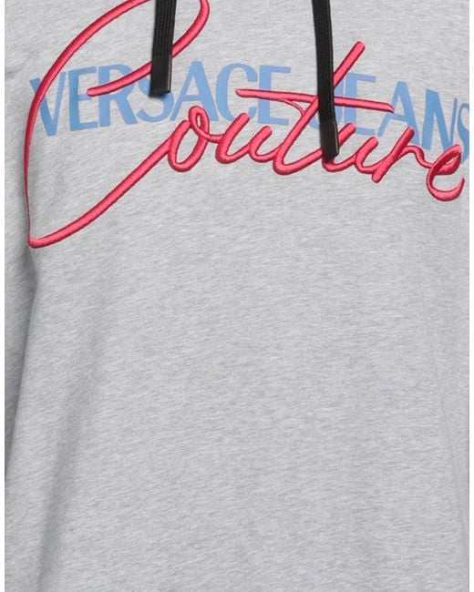 Versace Jeans Couture Gray Sweatshirt Cotton, Elastane for men