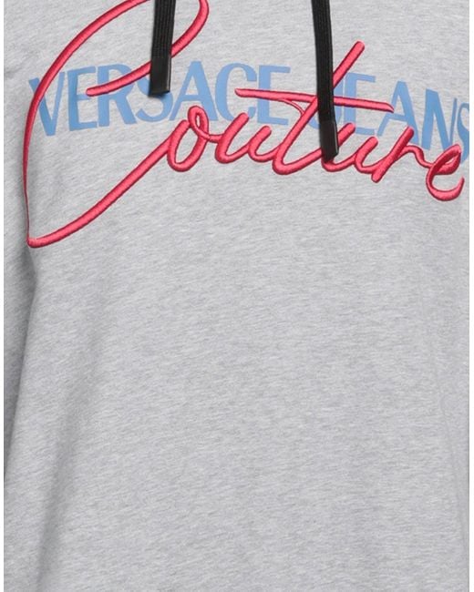 Versace Jeans Couture Gray Sweatshirt Cotton, Elastane for men