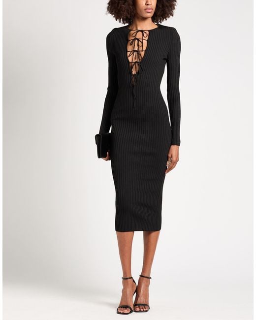Philosophy Di Lorenzo Serafini Black Midi Dresses